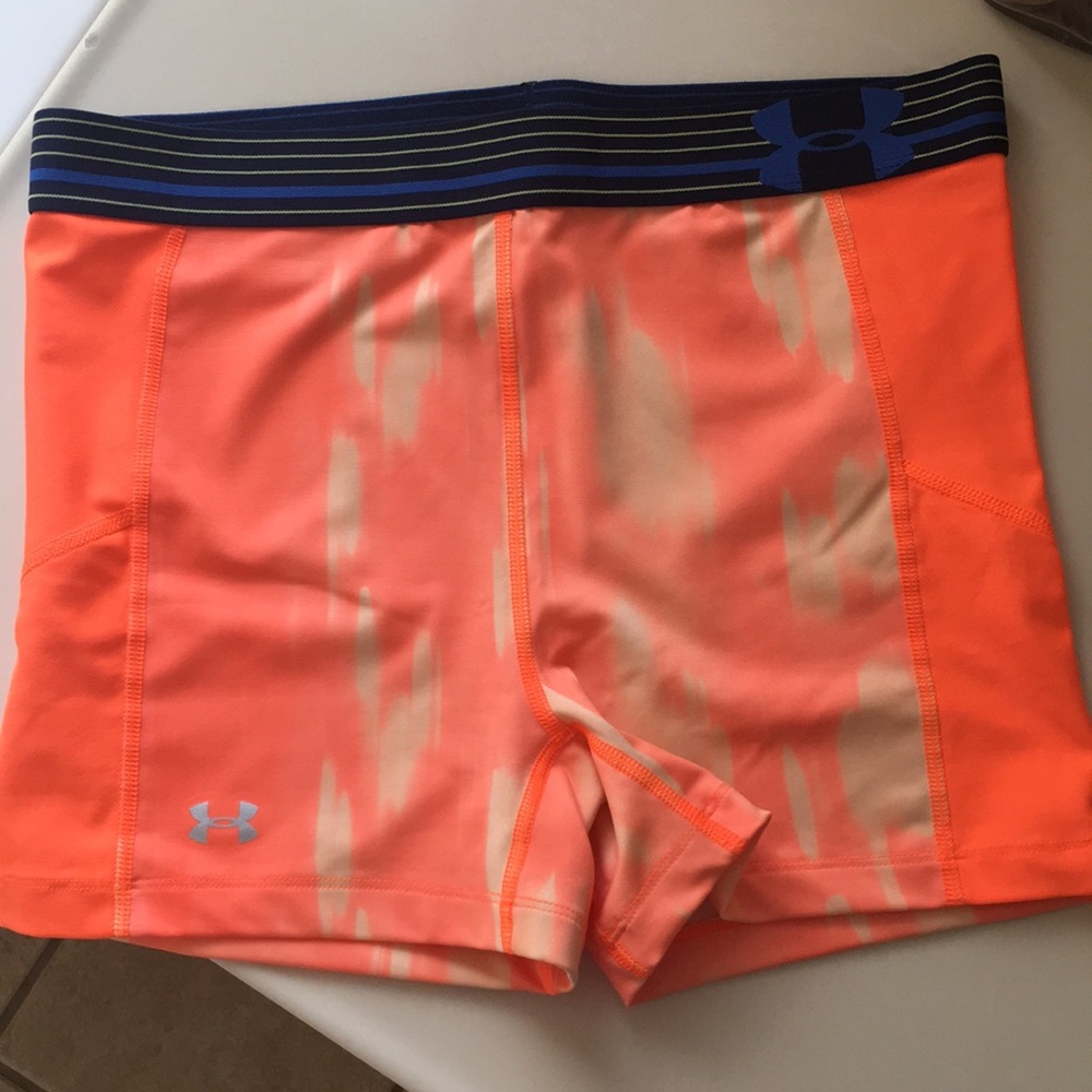Under armor orange spandex